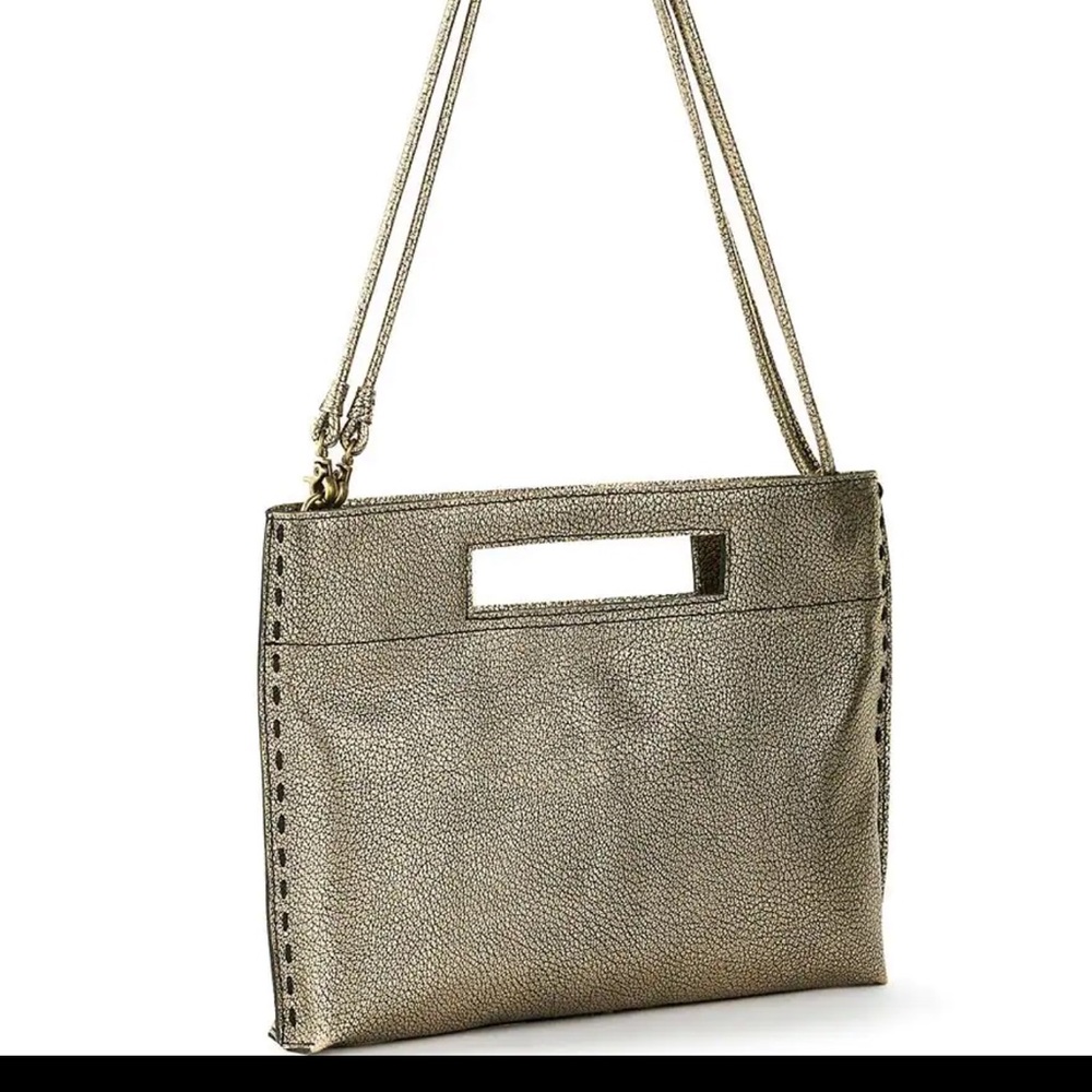 The Sak Bronze Metallic Leather Crossbody with Cutout Handle - Picture 4 of 9